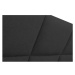 Čalouněná postel Avesta 180x200, černá, bez matrace