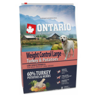 Krmivo Ontario Large Weight Control Turkey & Potatoes 2,25kg