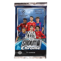 2021-2022 Topps Champions League Stadium Club Chrome Hobby Balíček Fotbalové karty