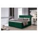Kvalitní box spring postel Lapito 180x200, zelená Monolith