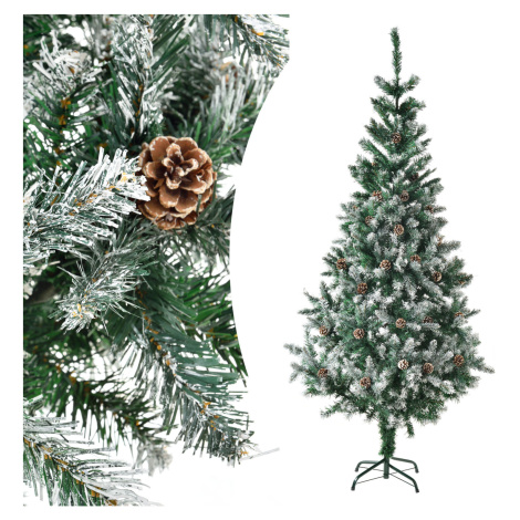 Juskys Umělý vánoční stromek - 180 cm, zelený se sněhem