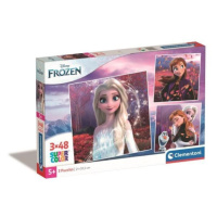 Clementoni Puzzle 3x48 čtverec Frozen