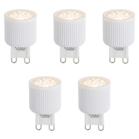 Set van 5 G9 20mm LED lampen 3W 300 lm 2700K