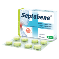 SEPTABENE citron a bezový květ 3mg/1mg 16 pastilek