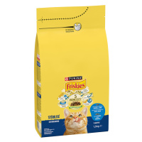 PURINA Friskies Sterilised s lososem, tuňákem a zeleninou - výhodné balení: 3 x 1,5 kg