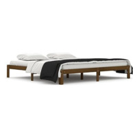 Rám postele medově hnědý masivní borovice 200 × 200 cm, 810388