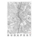 Mapa Budapest, Hubert Roguski, 30 × 40 cm