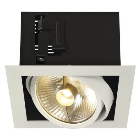 LA 115541 KADUX 1 ES111, svítidlo typu downlight, hranaté, bílé matné, max. 75 W - BIG WHITE (SL SLV
