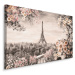 Plátno Květinová Terasa S Výhledem Na Eiffelovu Věž Varianta: 70x50