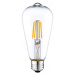 Berge LED žárovka E27 filament ST64 10W teplá bílá