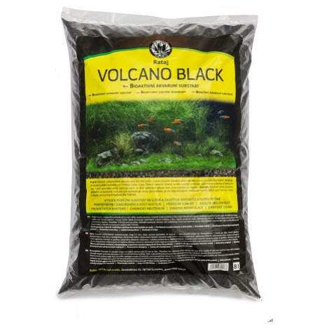 Volcano Black Rataj černý akvarijní substrát 2l