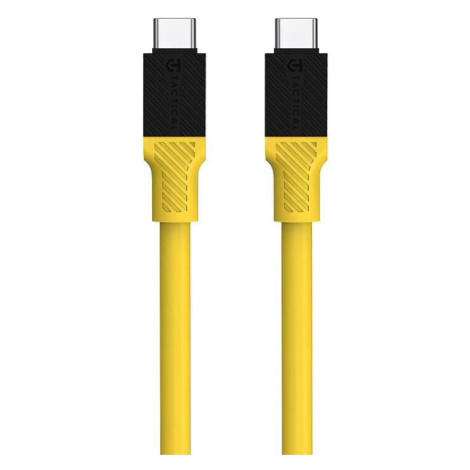 Žluté kabely a redukce pro mobilní telefony a tablety