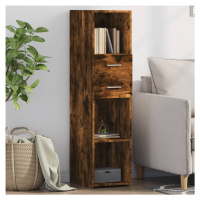 vidaXL Skříň highboard kouřový dub 30 x 42,5 x 124 cm kompozitní dřevo