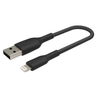 Belkin BOOST Charge Braided Lightning/USB-A odolný kabel, 15cm, černý