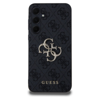 Zadní kryt Guess PU 4G Metal Logo pro Samsung Galaxy A35 5G, šedá