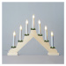 EXIHAND Adventní svícen 2262-100.T dřevěný s taženou žárovkou, 7x34V/3W KONST
