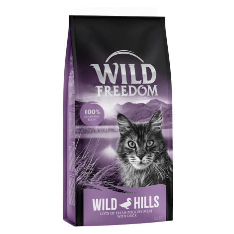 Wild Freedom Adult "Wild Hills" kachní bez obilovin - 2 x 6,5 kg