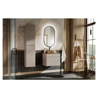 Comad Koupelnová sestava Iconic s umyvadlem, skříňkami a zrcadlem 60 cm kašmírová/dub coast evok