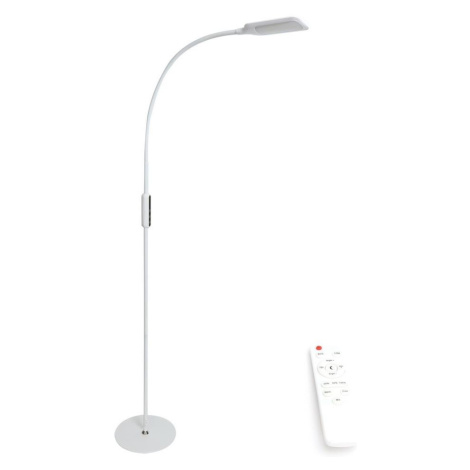 LED Stmívatelná stojací lampa LED/9W/24V bílá + dálkové ovládání Donoci