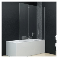 vidaXL Skládací sprchový kout se 3 panely ESG 130 x 138 cm