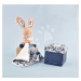 Plyšový zajíček na mazlení Bunny Navy Boh'aime Doudou et Compagnie modrý 12 cm v dárkovém balení