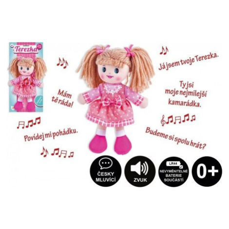 Panenka Terezka hadrová plyš 30 cm / česky mluvící na kartě Teddies