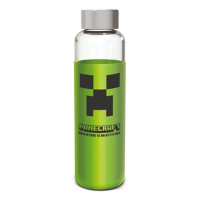 Skleněná láhev s návlekem 585 ml, Minecraft