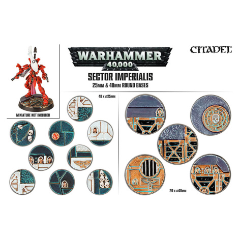 Citadel Sector Imperialis: 25 & 40mm Round Bases Citadel by Abus
