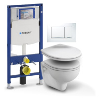 Geberit - Set Duofix (modul, Sigma 30 bílá/chrom, Rekord klozet, Rekord sedátko) B3E