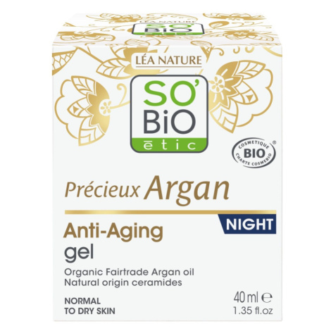SO’BiO étic Anti-age Précieux Argan Noční pleťový gel BIO 50 ml