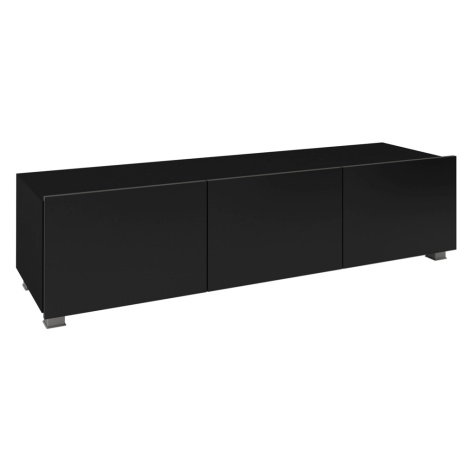 ArtGiB TV stolek 150 CALABRINI C-12 Barva: černá / černý lesk
