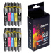 10x inkoust pro Brother LC985 DCP-J125 DCP-J315W J515W