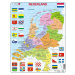 Puzzle Mapa Nizozemí - politická 48 dílků