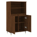 vidaXL Skříň highboard hnědý dub 60 x 36 x 110 cm kompozitní dřevo