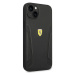 Ferrari FEHCP14SRBUK hard silikonové pouzdro iPhone 14 6.1" black Leather Stamp Sides