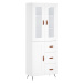 vidaXL Skříň highboard bílá 69,5 x 34 x 180 cm kompozitní dřevo