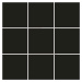 Mozaika Rako Color Two černá 10x10 cm mat GAA0K048.1