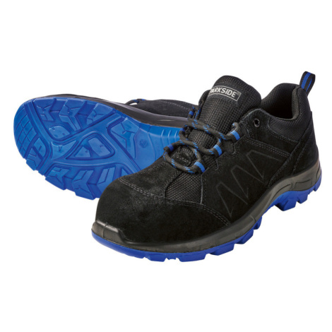 PARKSIDE® Pánská kožená bezpečnostní obuv S3 (42, černá/modrá)