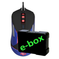 E-blue Myš Auroza Gaming V2, 5000DPI, optická, 6tl., drátová USB, černá, herní, e-box