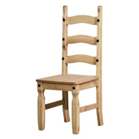Jídelní dřevěná židle CORONA — masiv borovice