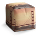 Sablio Taburet Cube Golden Gate 2: 40x40x40 cm