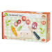 Dřevěné prkýnko se zeleninou Mini Chef Chopping Board Tender Leaf Toys s nožem na krájení