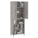 vidaXL Skříň highboard šedá sonoma 69,5 x 34 x 180 cm kompozitní dřevo