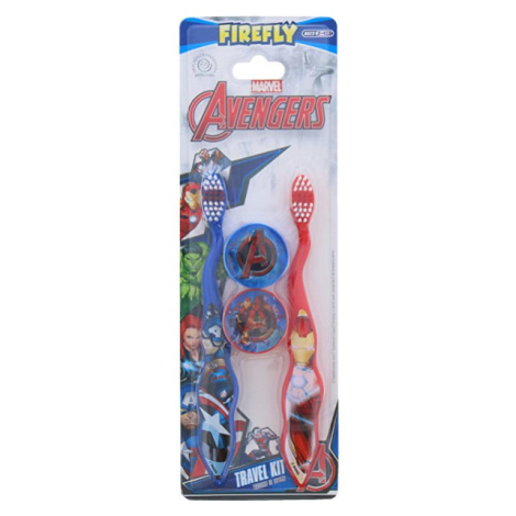 Dětské parfémy Avengers Toothbrush zubní kartáček 2 ks + pouzdro 2 ks dárková sada