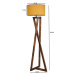 Sofahouse 28668 Designová stojanová lampa Thea 166 cm hořčicová / hnědá