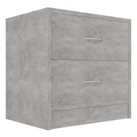 Noční stolek betonově šedý 40 x 30 x 40 cm dřevotříska