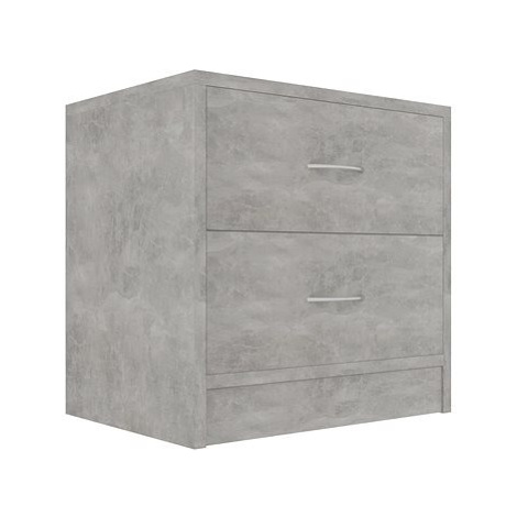 Noční stolek betonově šedý 40 x 30 x 40 cm dřevotříska SHUMEE