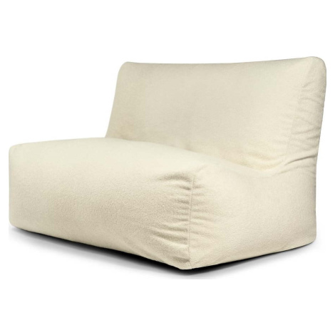 Krémový sedací vak z textilie bouclé Sofa Seat Lounge – SLOWDOWN