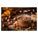Umělecká fotografie Crystal jar full of hazelnut and chocolate spread, carlosgaw, (40 x 26.7 cm)