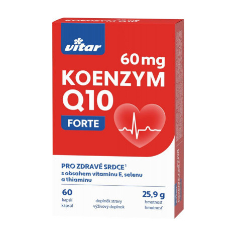 VITAR Koenzym Q10 60 mg 60 kapslí Vitar Veteriane